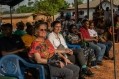 Seattle Chocolate Owner & CEO Jean Thompson and Brand Manager Ellie Thompson enjoy ceremonial festivities in Takyikrom, Ghana. Pic: Seattle Chocolate 