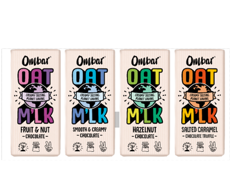 Vegan chocolate brand Ombar expands with oats-based bars