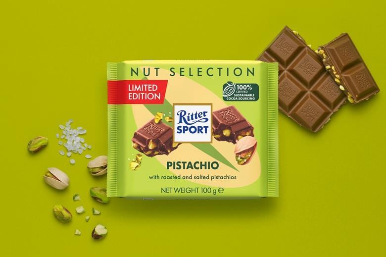 Ritter Sport Pistachio is inspired by Dubai Chocolate