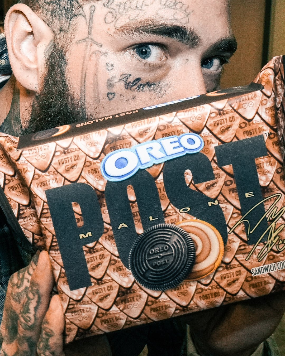 The limited edition Post Malone Oreo Cookie Packs