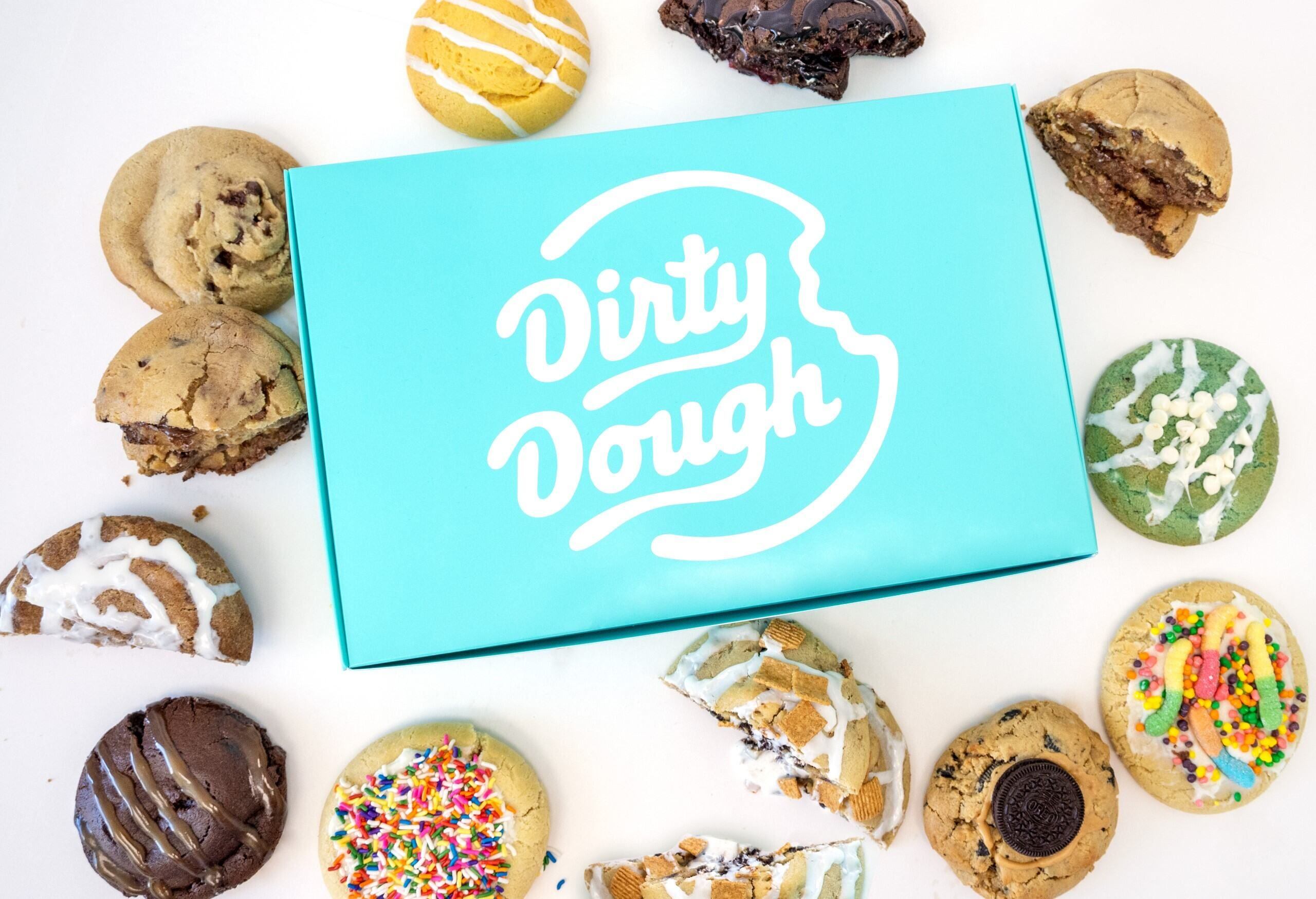 A colourful, crunchy, gooey treat available for a short time only from Dirty Dough and Nerds