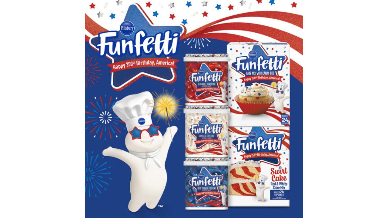 The lineup is a must-have for patriotic cakes, cupcakes and other baked treats.