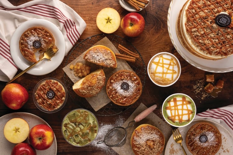 2026 Fall_Caramel Apple Streusel Overhead LineUp