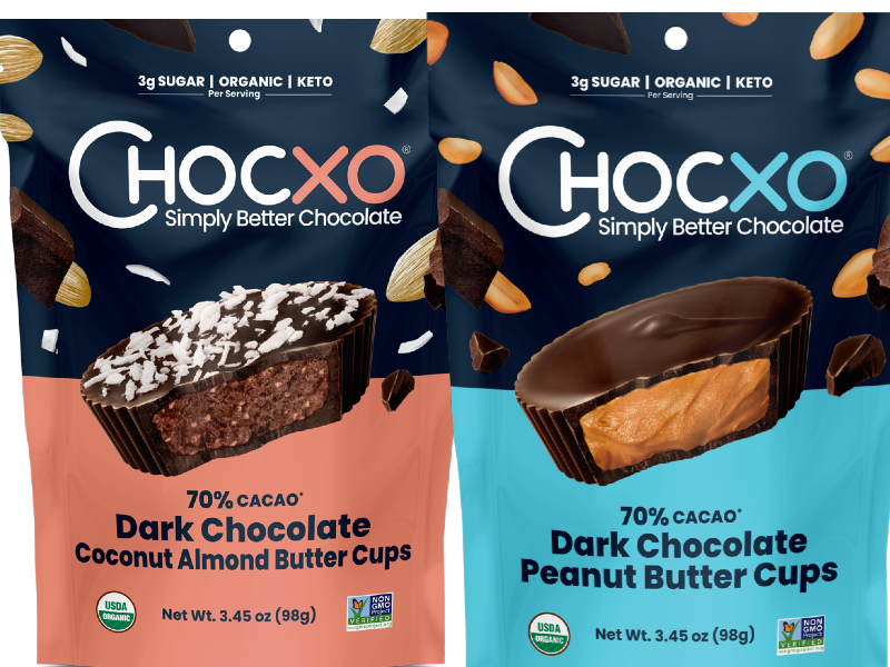 ChocXO debuts two new low-sugar options at Sweets & Snacks Expo 2021