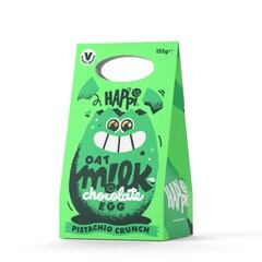HAPPi Pistachio Crunch oat milk chocolate Easter egg.