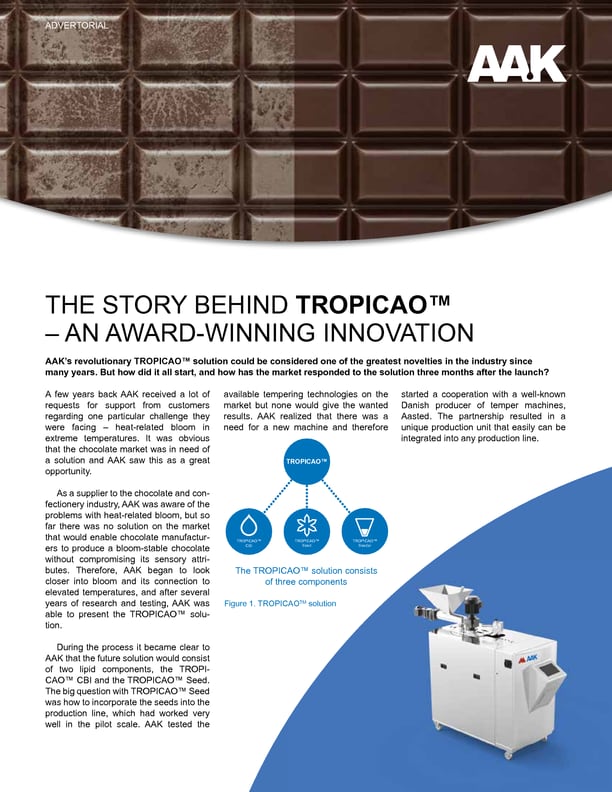 The story behind TROPICAO™ – an award-winning innovation
