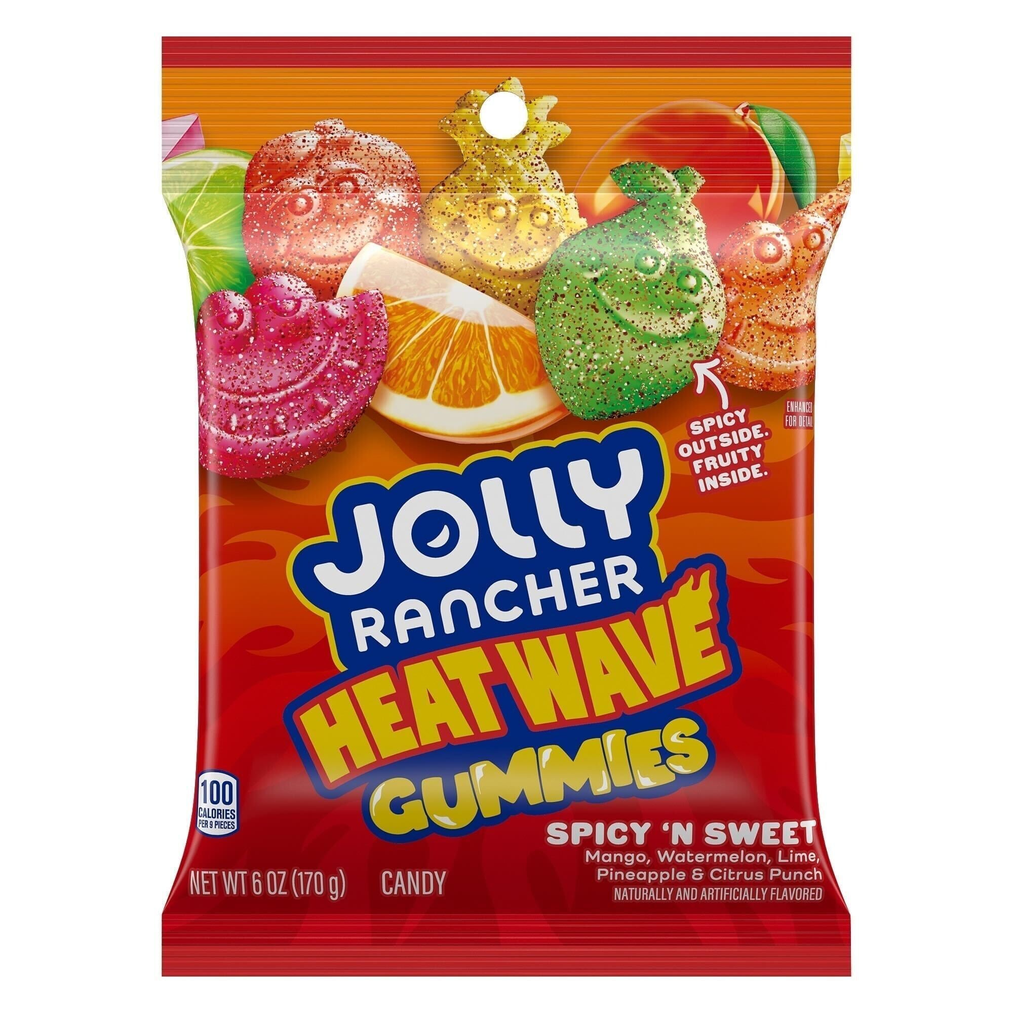 Packs of Jolly Rancher Heat Wave Gummies and collector‑box contents.