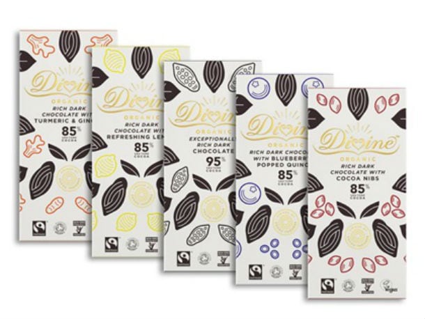 Divine plans to launch exclusive organic range of chocolate bars