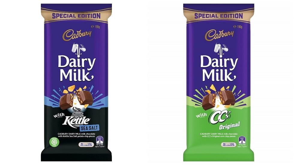 Mondelēz Australia unveils Cadbury chocolate added with Kettle and CC’s chips