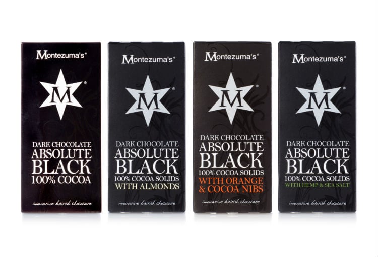 Montezuma’s adds hemp and seasalt to its Absolute Black bars