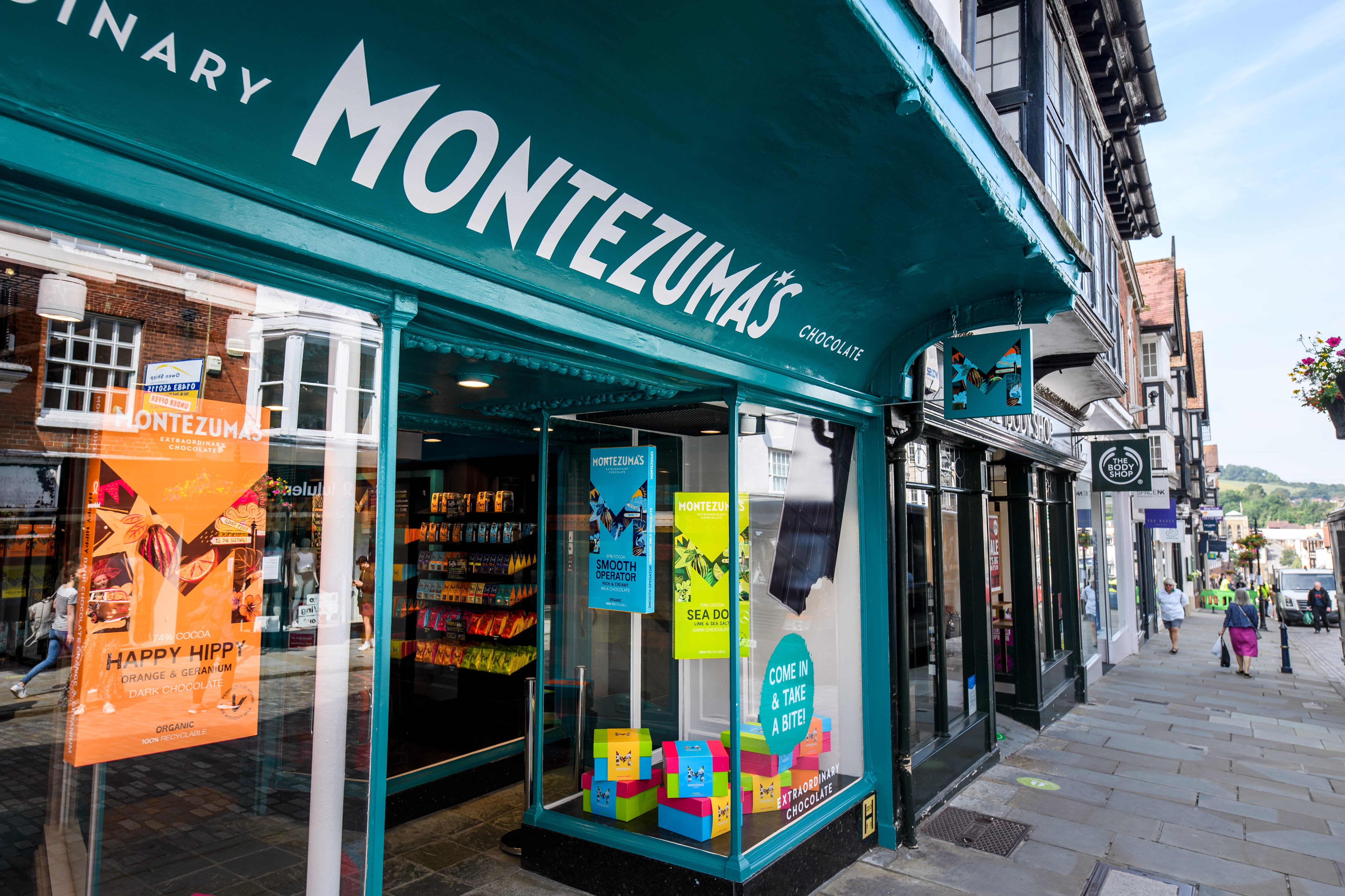 The Montezuma's storefront in Guildford.