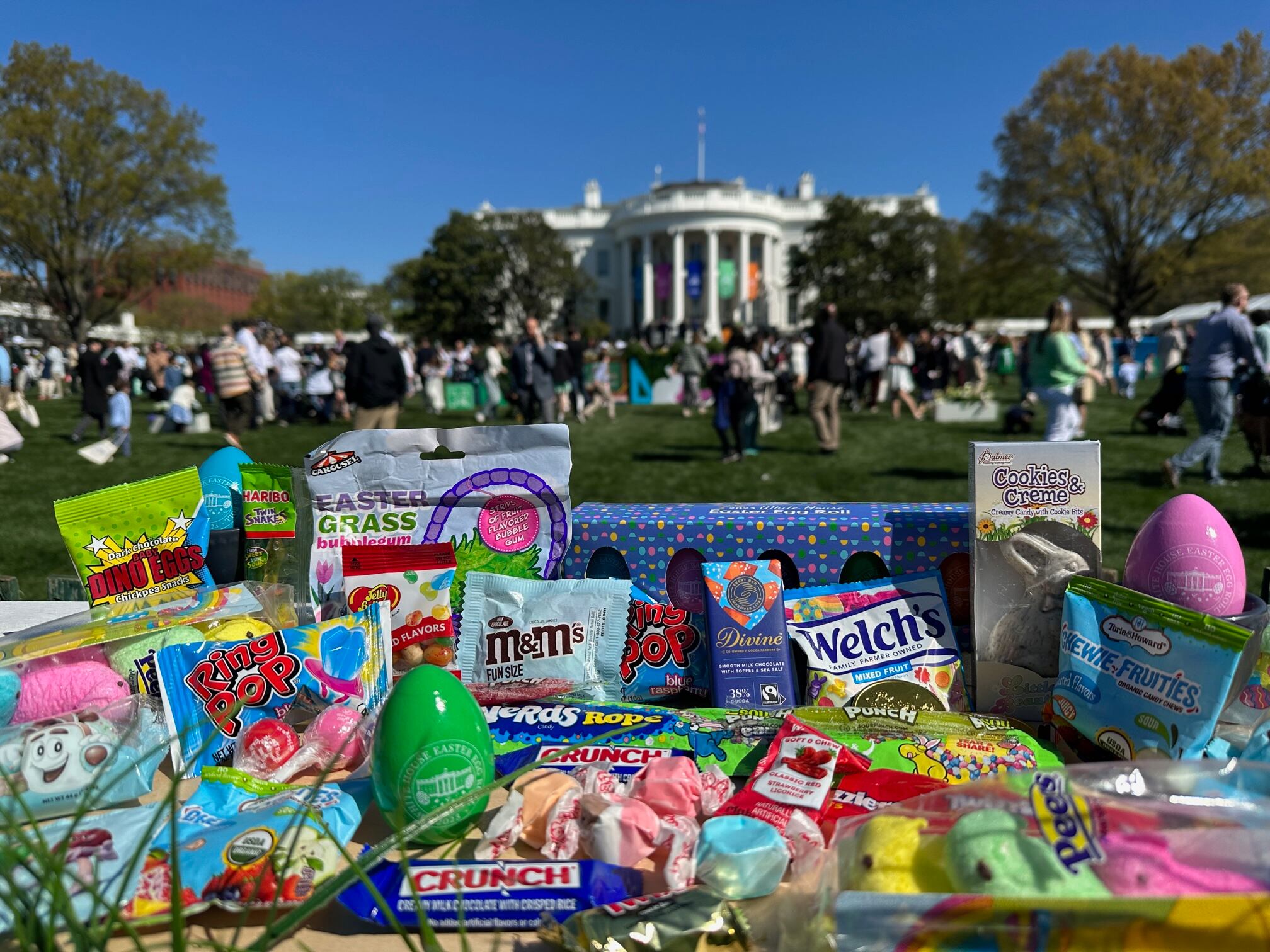 NCA provides chocolate and candy for White House Easter Egg Roll, as Biden hints at reelection bid