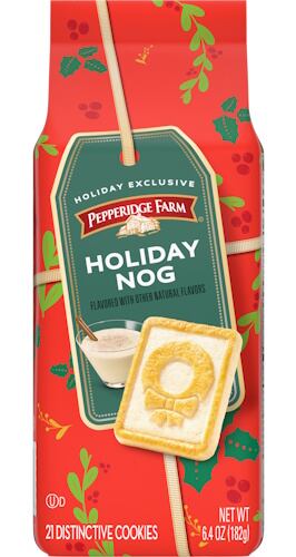 Pepperidge Farm Holiday Nog cookie
