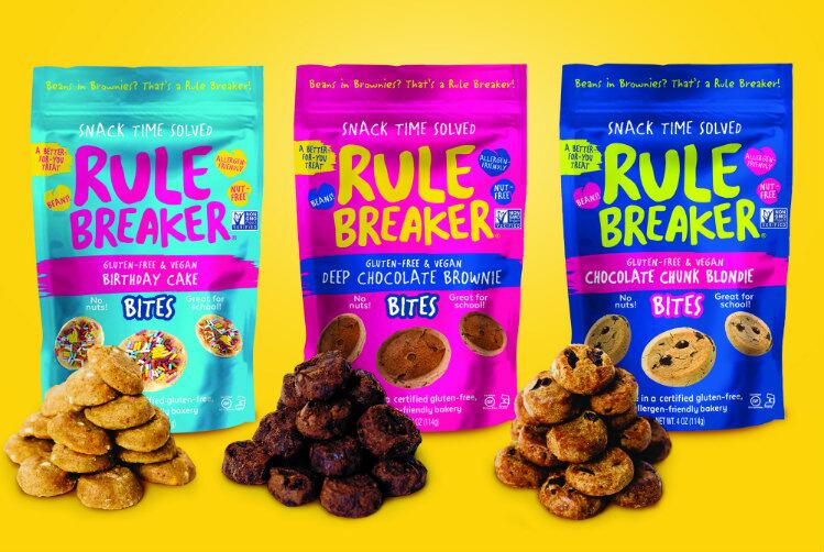 Rule Breaker Snacks raises funds for bite-sized vegan brownies