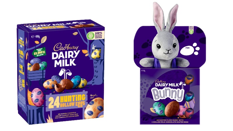 Eggs-traordinary changes: Cadbury Australia introduces reduced-plastic packaging for Easter specials 