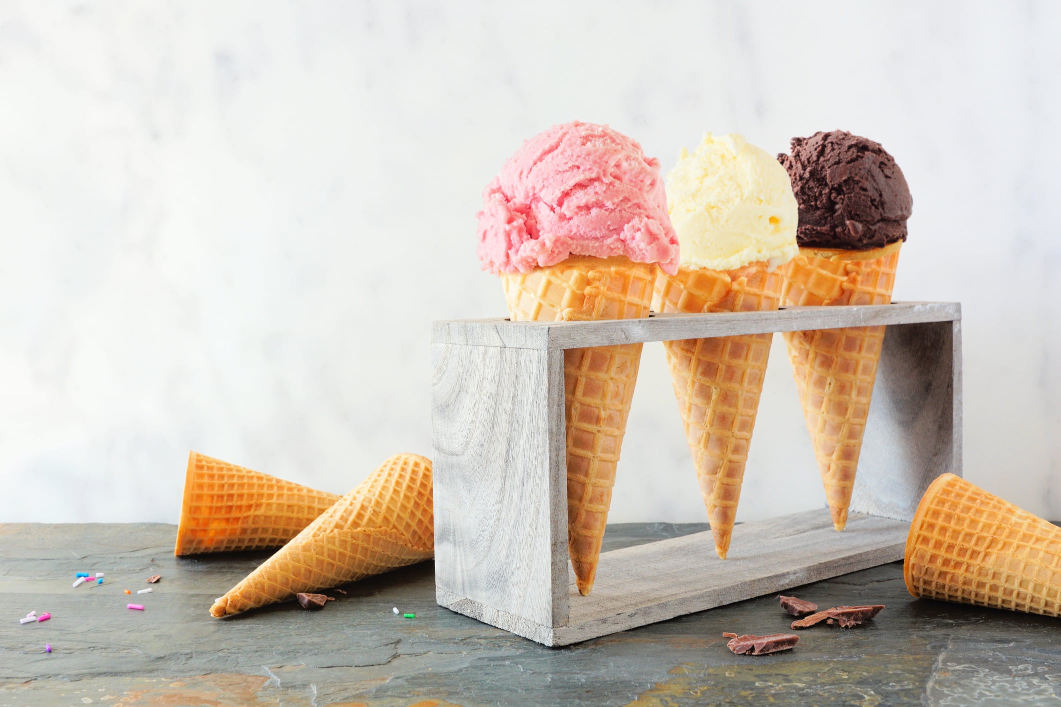 Vanilla, chocolate, and strawberry ice creams continue to outperform flavour and health trends.