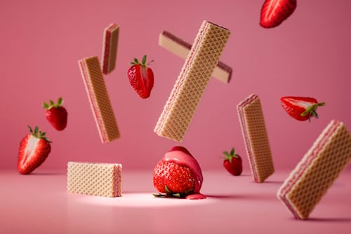 Loacker Strawberry-filled Classic Wafers
