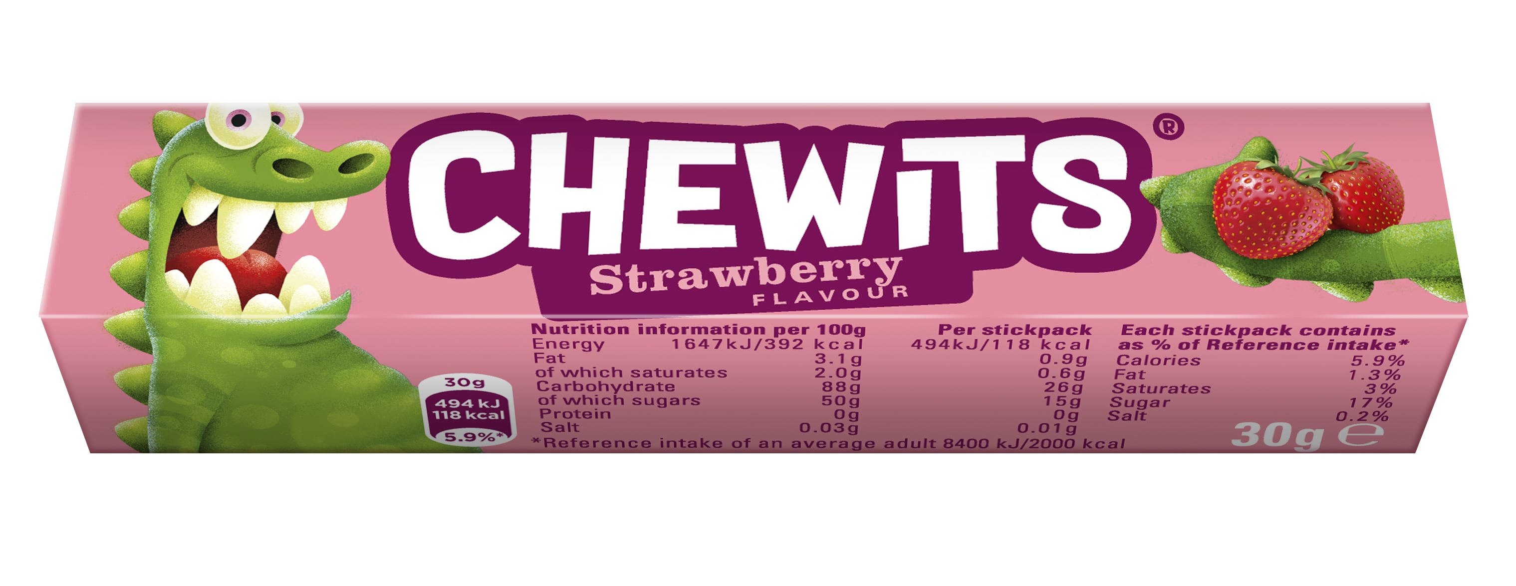 Chewits sees redesigned packaging relaunch with Chewie the dinosaur