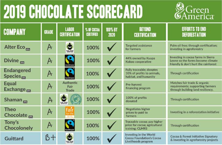 Big chocolate makers still falter in holistic sustainability, says Green America in annual chocolate scorecard