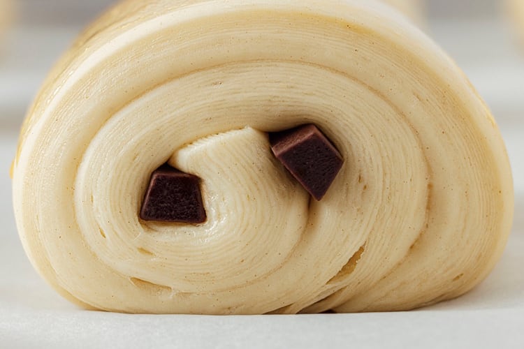 Pain au chocolate Guittard chocolate batons