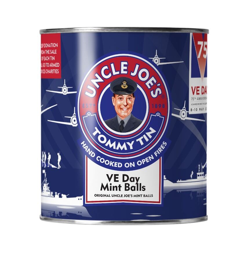 Uncle Joe’s Mint Balls unveils commemorative tin for VE day