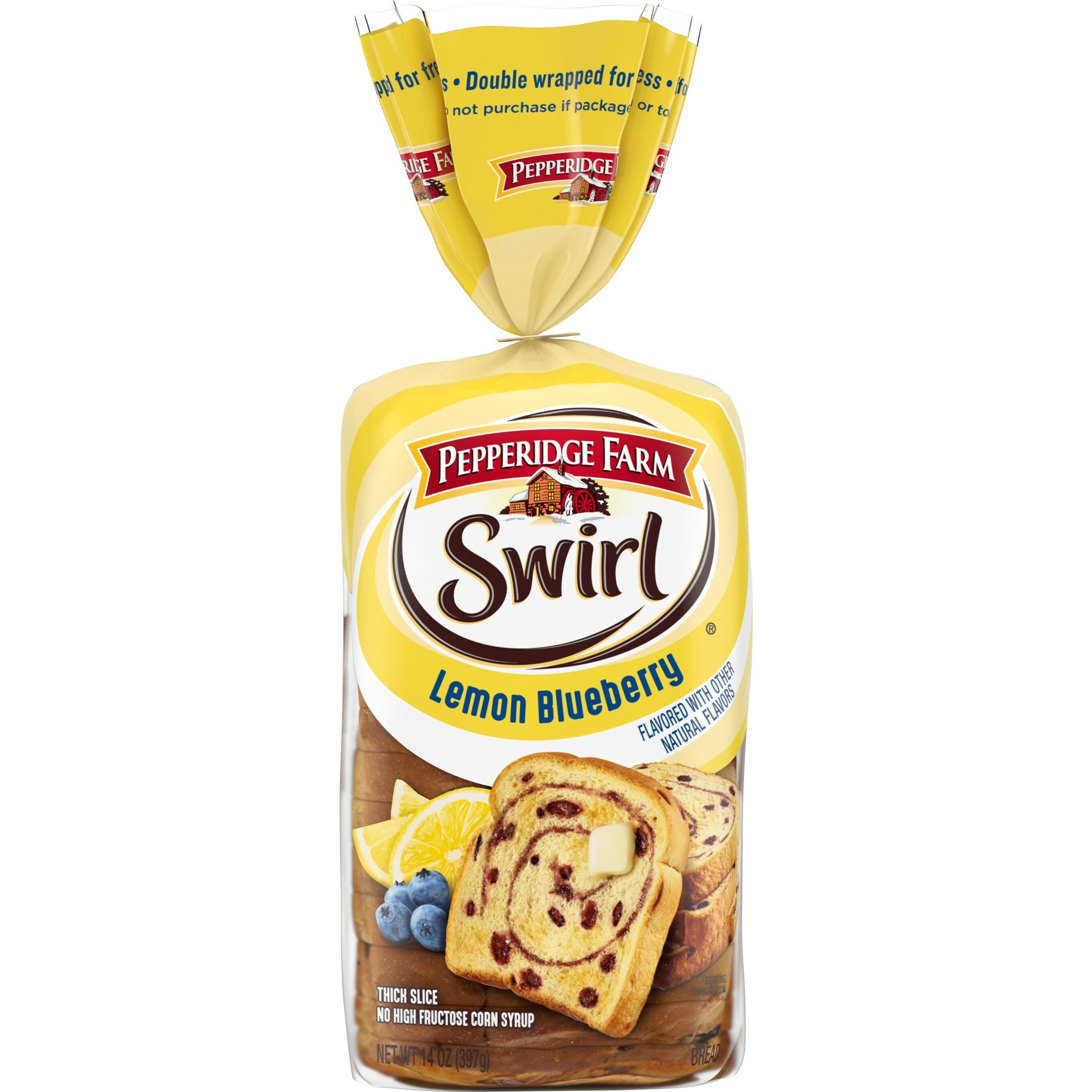 Lemon Blueberry Flavored Swirl Bread