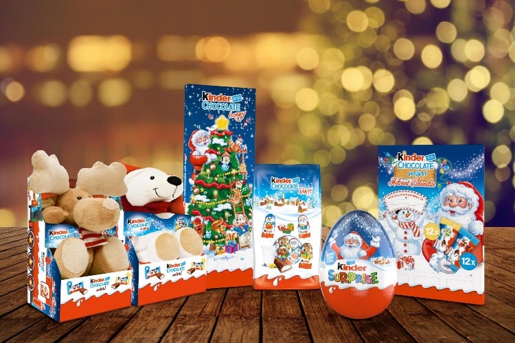 London design firm helps Ferrero reimagine its Kinder offerings for Christmas