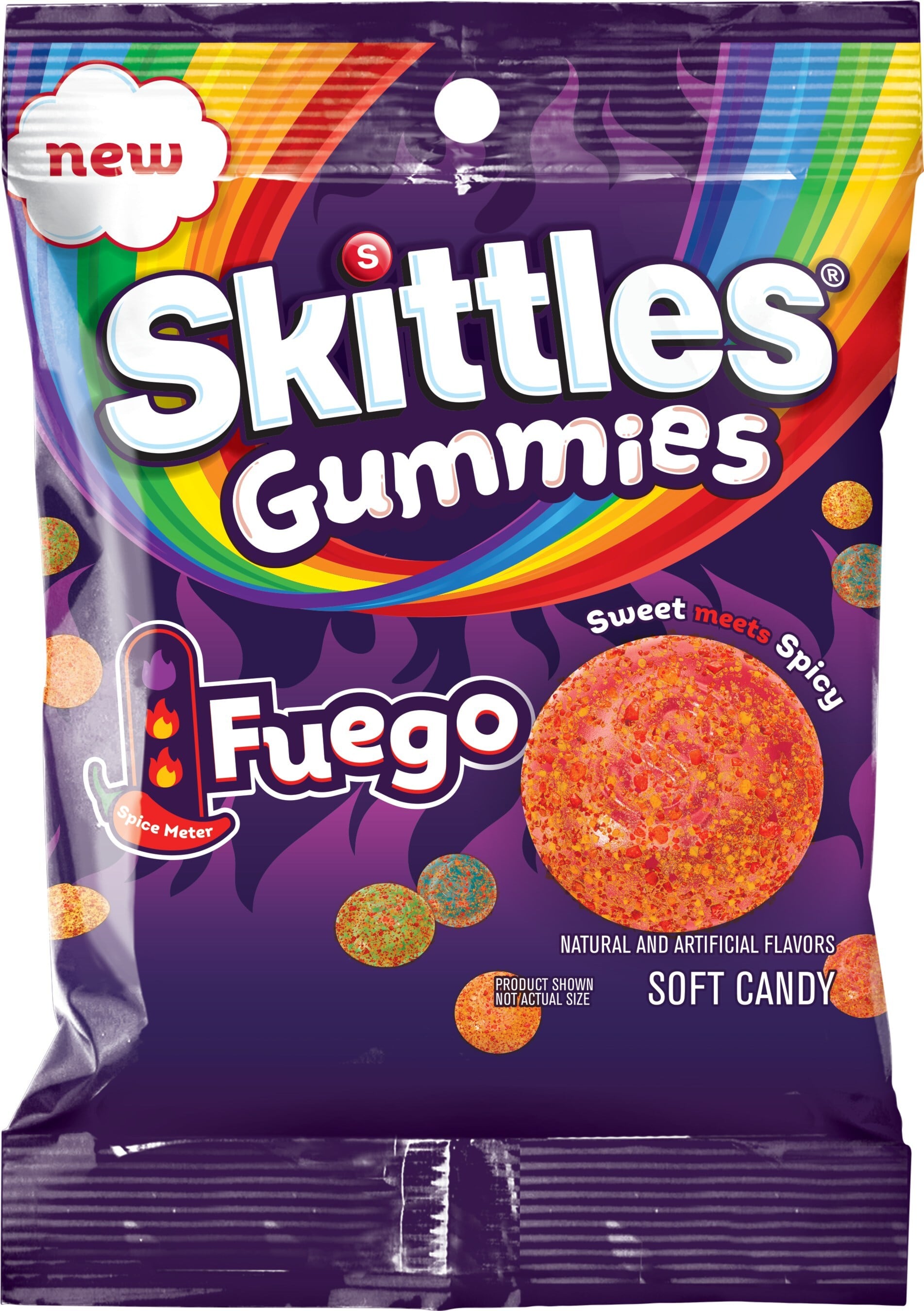 Skittles Gummies Fuego sweet and spicy candy innovation via TikTok Shop.