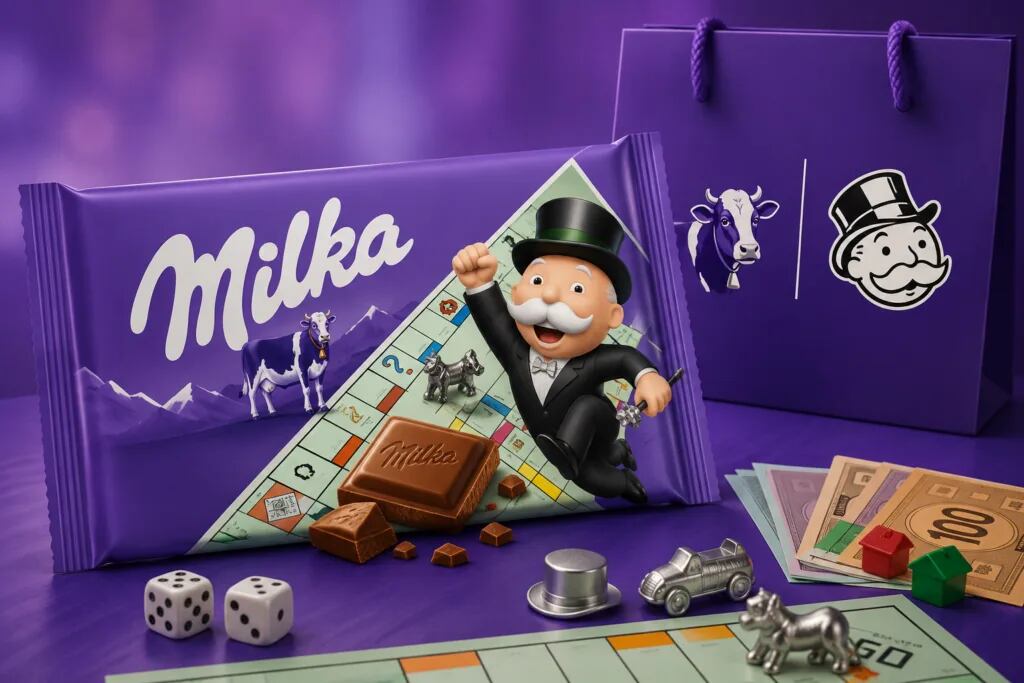 Milka and Monopoly collaboration.