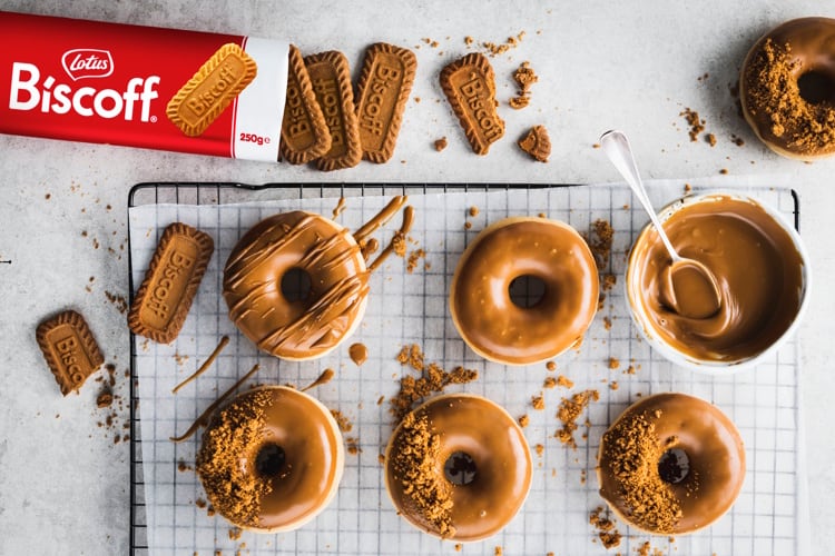 Lotus Biscoff doughnuts