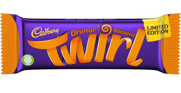 Mondelēz announces return of the Cadbury Twirl Orange single bar