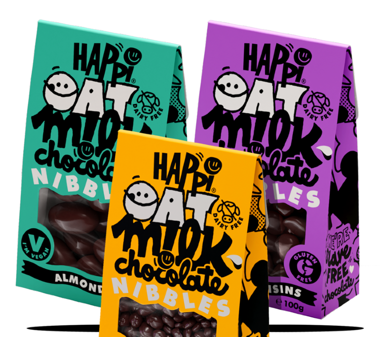 Happi Free From launches oat milk chocolate snack