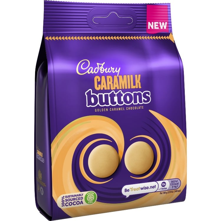 Cadbury to expand its popular Caramilk range with buttons option