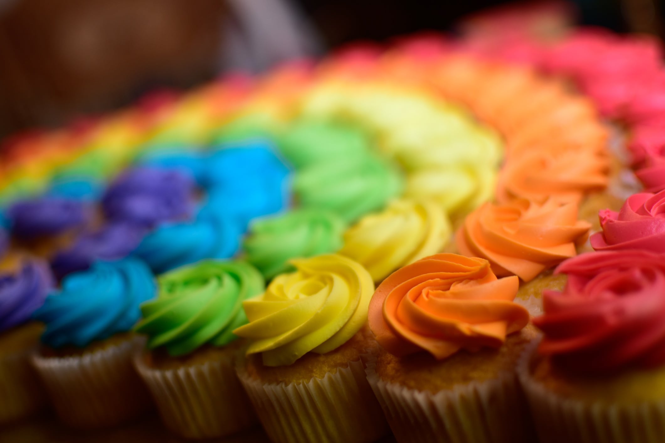 Colourful cupcakes