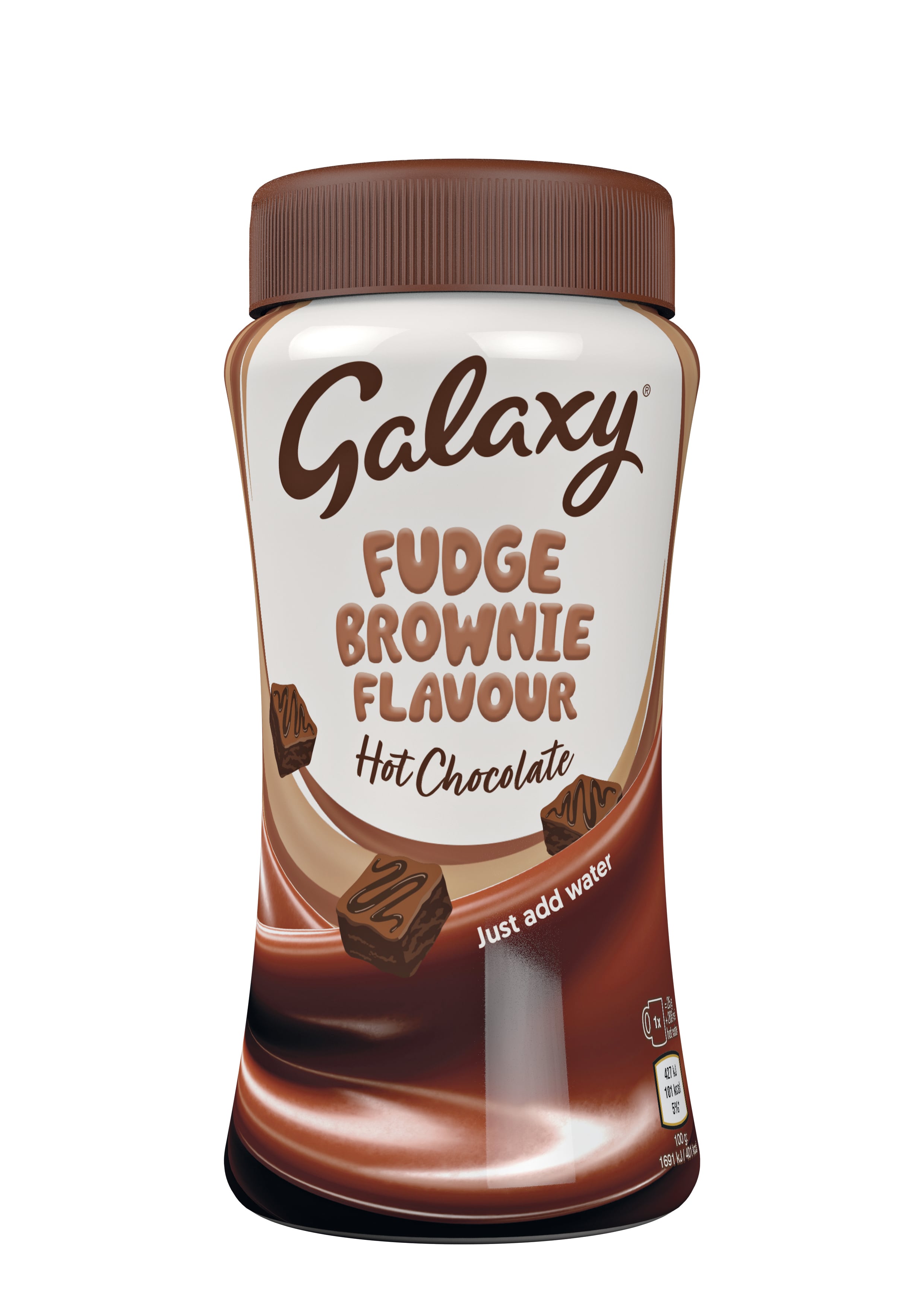 Galaxy launches a fudge brownie flavour hot chocolate powder