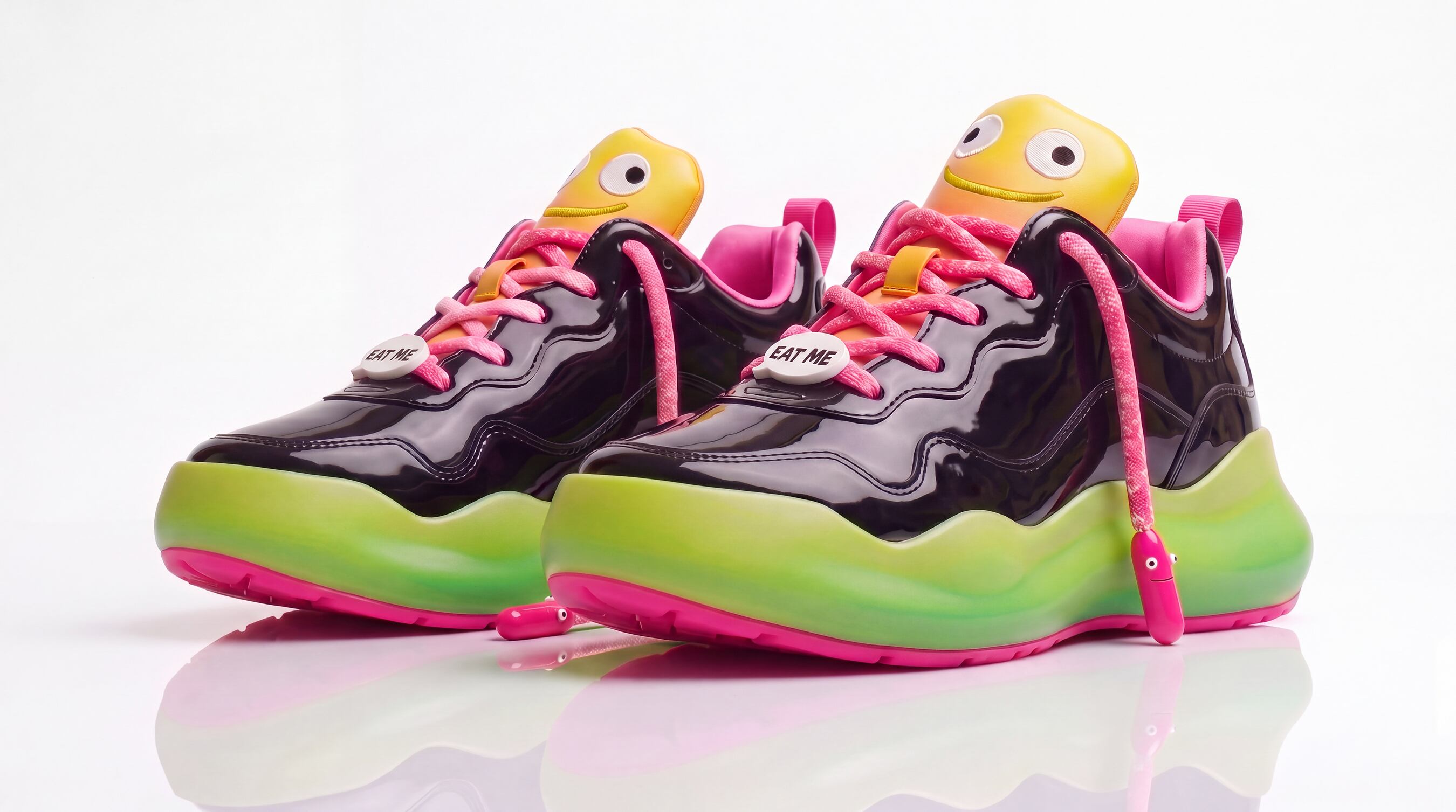 Trolli partners with shoe designer and artist Jeff Cole to launch Lil Kicks, trainers inspired by that little kick of heat found in their new Trolli Spicy Crawlers.