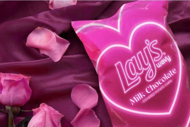 Lay’s celebrates Valentine’s with chocolate covered potato chips