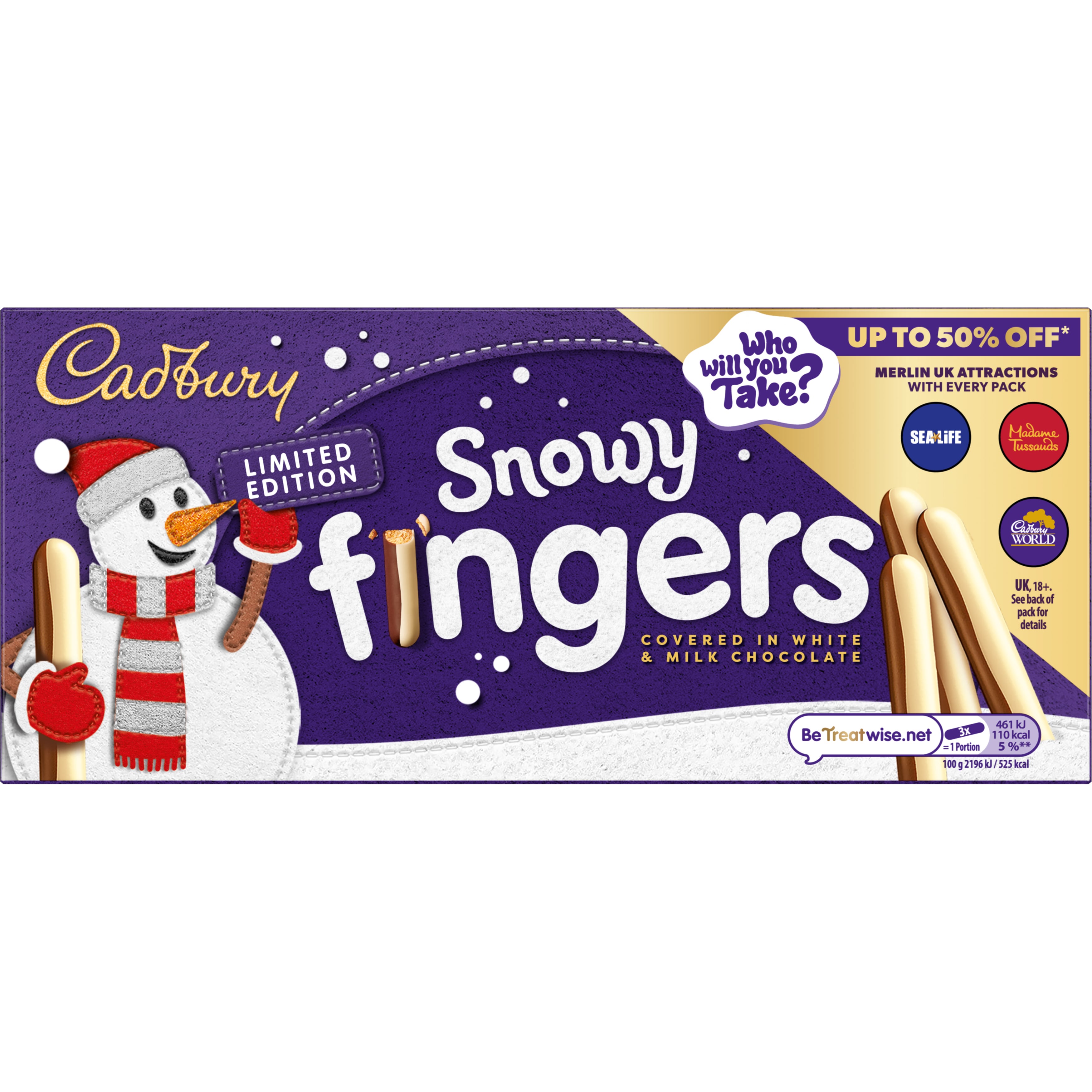 Cadbury Snowy Fingers and Festive Animals biscuits for Christmas snacking.