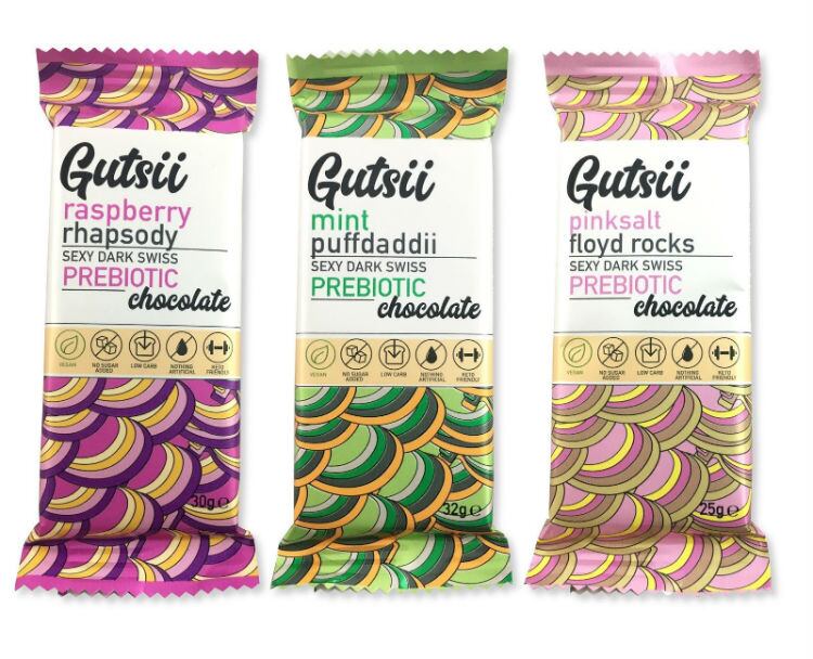 Gutsii chocolate bars bring a funky health kick into the snacking arena