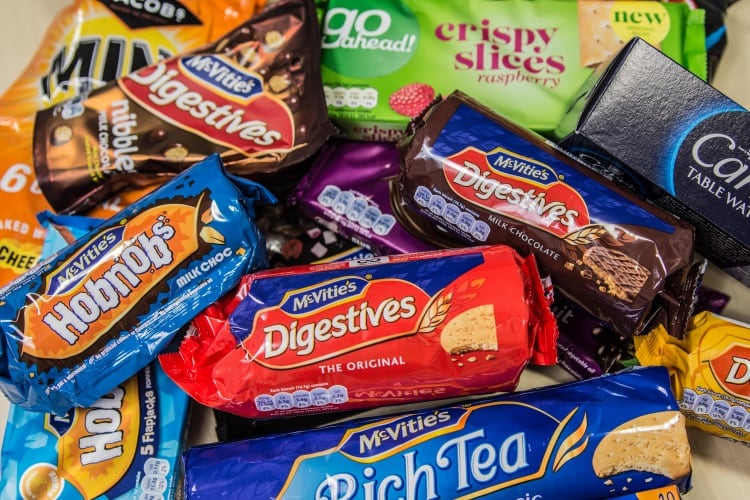 A selection of Pladis' best-selling biscuits