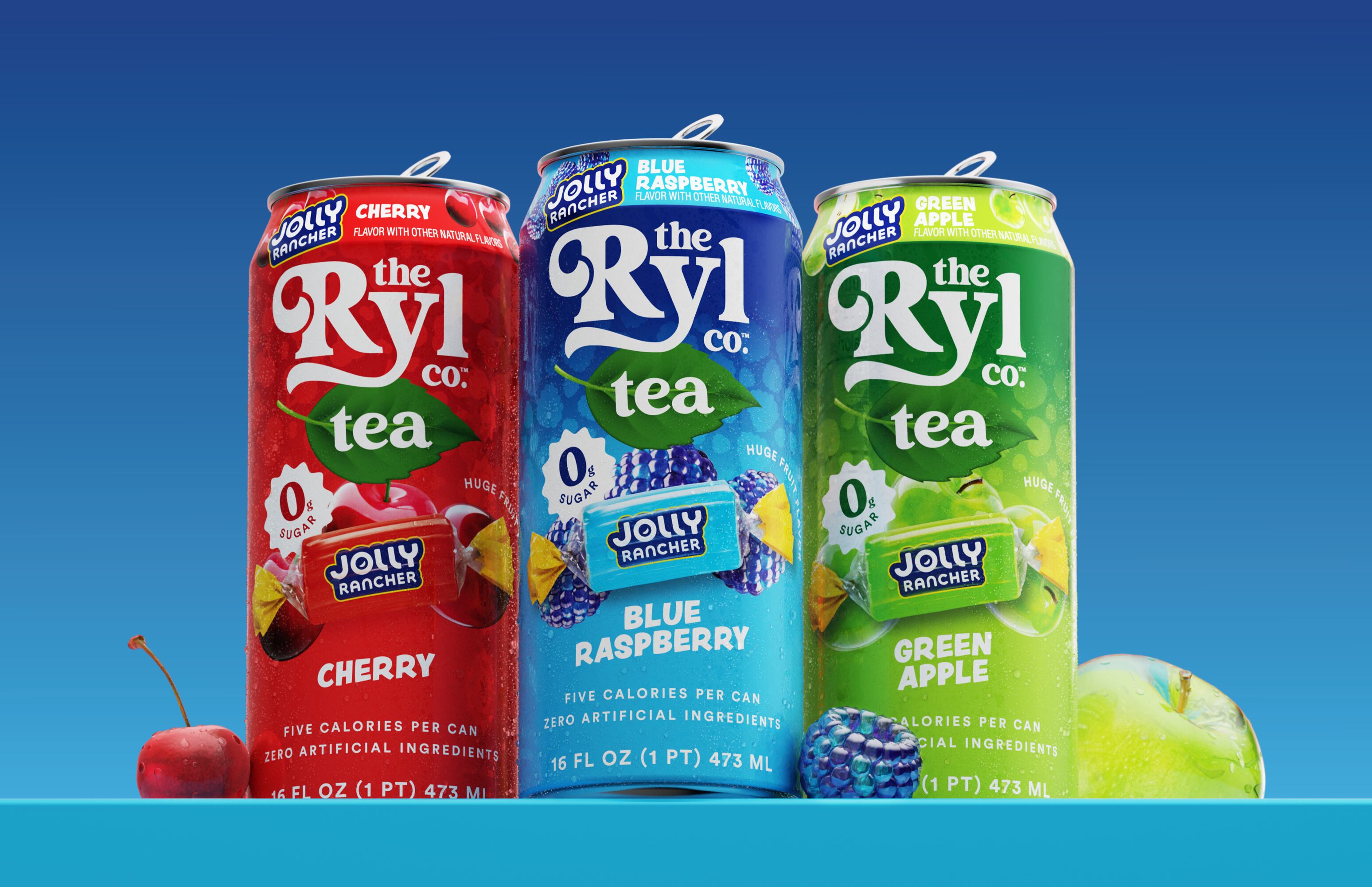 Ryl Tea’s Jolly Rancher collaboration brings candy-inspired flavors like Cherry, Blue Raspberry and Green Apple into the RTD tea aisle to attract younger consumers.