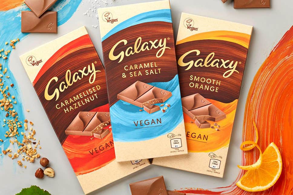 Mars launches its vegan Galaxy chocolate bars in UK