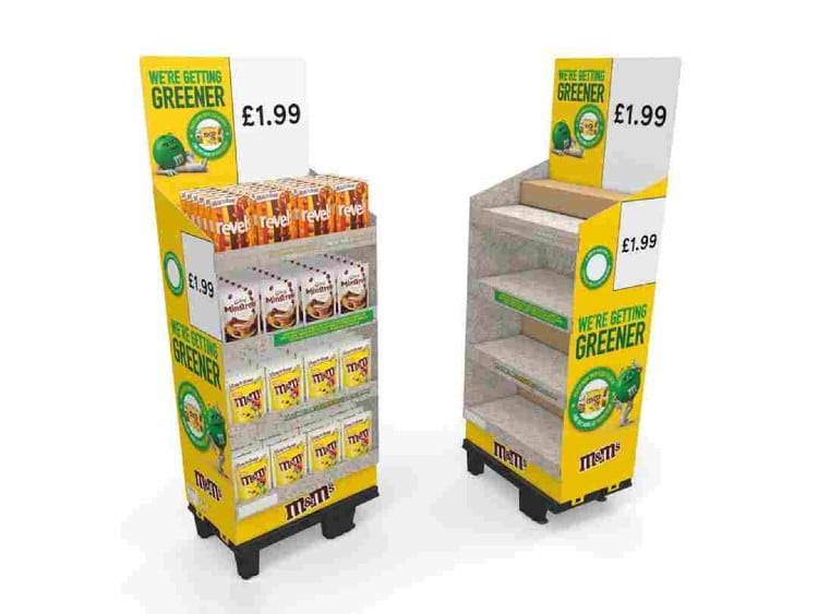 Mars Wrigley UK uses spent cocoa shells for new supermarket display boards