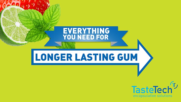 Matrix Particle Technology for longer lasting gum