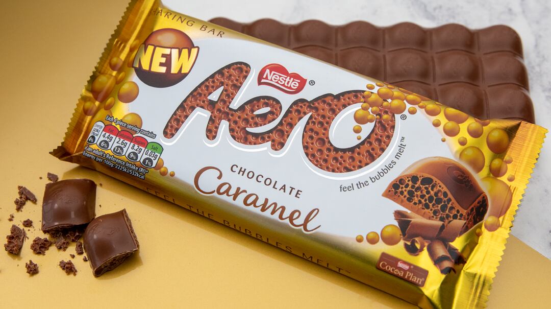 Nestlé launches Aero Caramel made with responsibly sourced cocoa