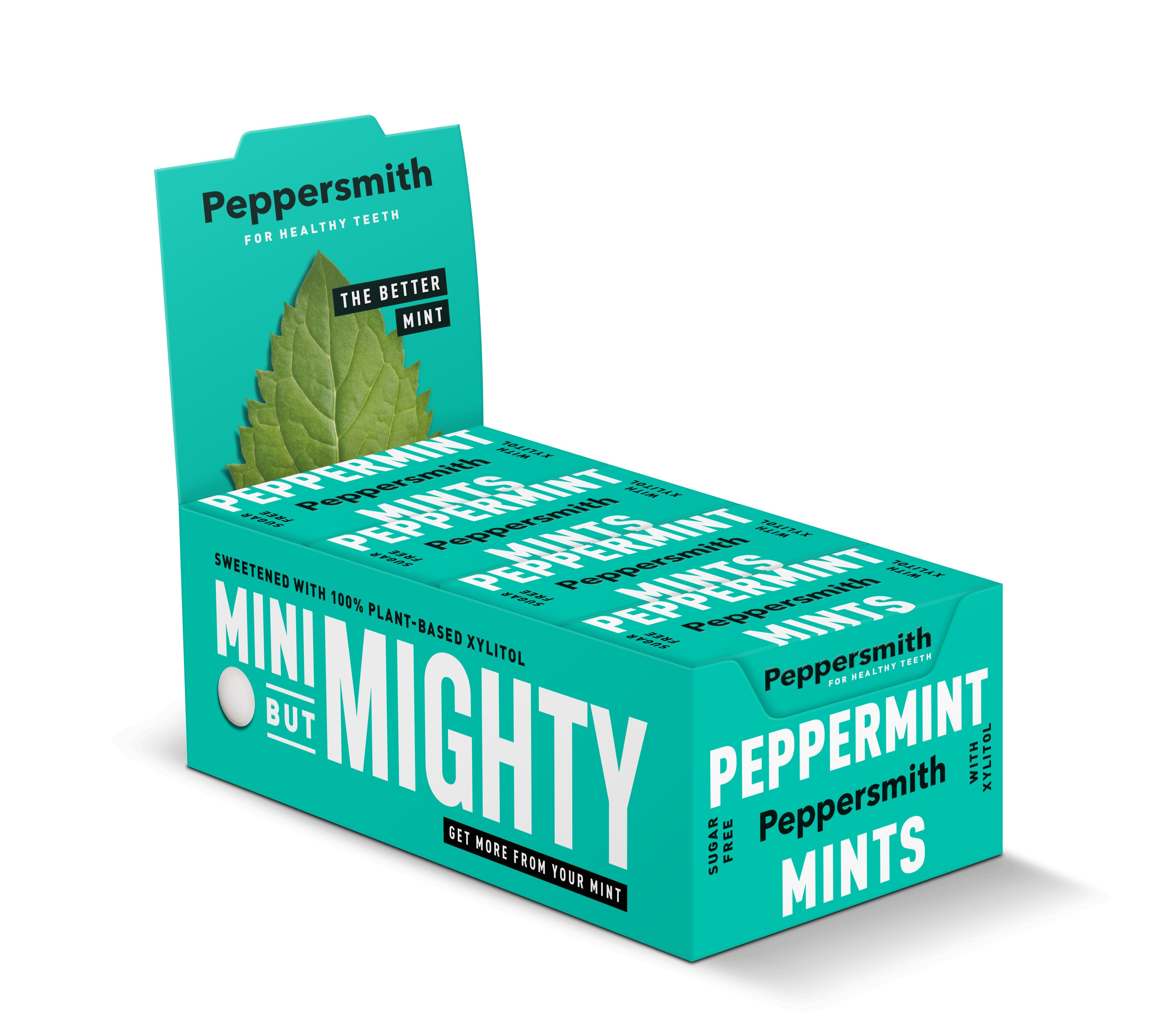 Peppersmith launches redesigned plastic-free chewing gum packaging