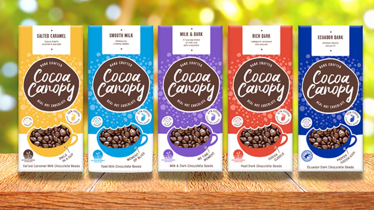 Cocoa Canopy’s full hot chocolate range to be listed on Ocado