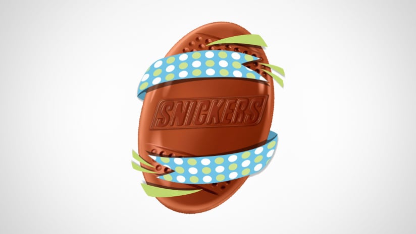 Snickers Easter egg with no packaging.