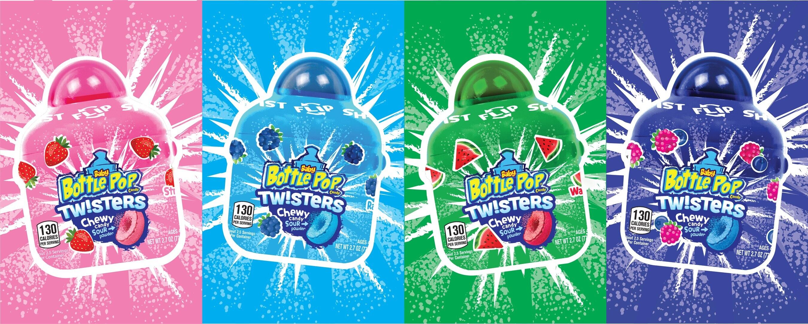 Bazooka Candy's Baby Bottle Pop Twisters