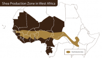 Shea growing zones - Source - US Aid 2011 Study